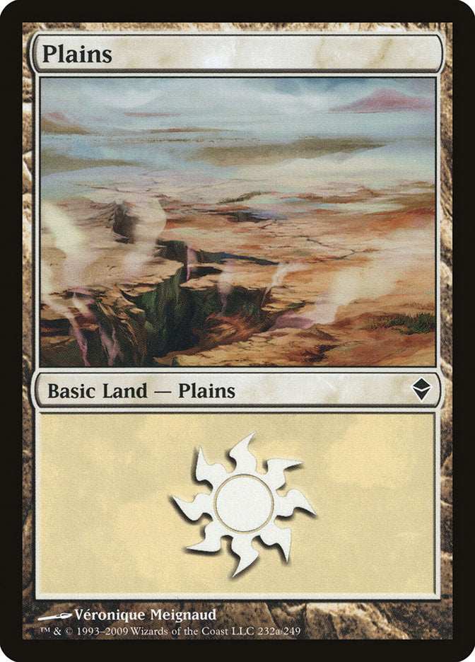 Plains (232a) [Zendikar] | I Want That Stuff Brandon