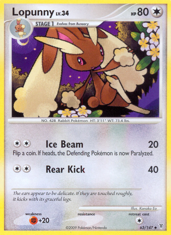 Lopunny (63/147) [Platinum: Supreme Victors] | I Want That Stuff Brandon