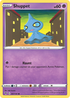 Shuppet (067/185) [Sword & Shield: Vivid Voltage] | I Want That Stuff Brandon