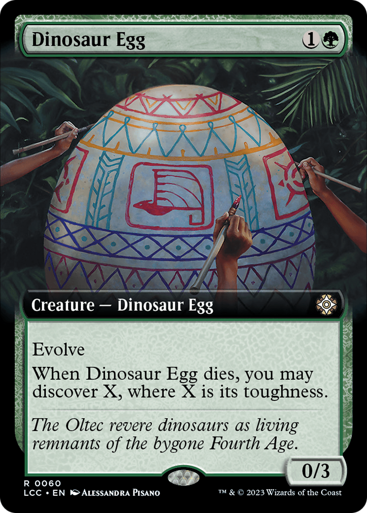 Dinosaur Egg (Extended Art) [The Lost Caverns of Ixalan Commander] | I Want That Stuff Brandon