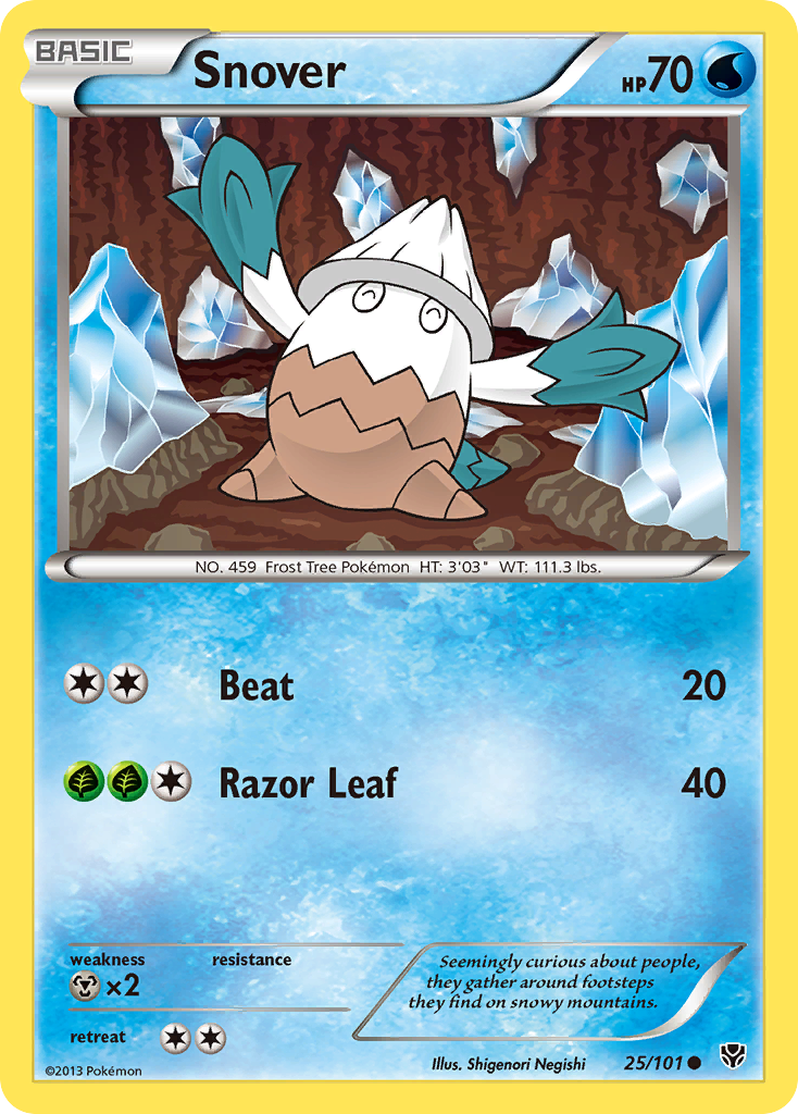 Snover (25/101) [Black & White: Plasma Blast] | I Want That Stuff Brandon