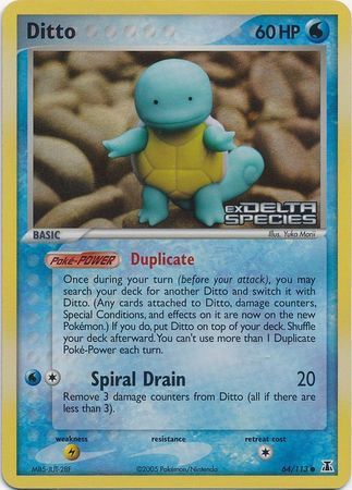 Ditto (64/113) (Stamped) [EX: Delta Species] | I Want That Stuff Brandon