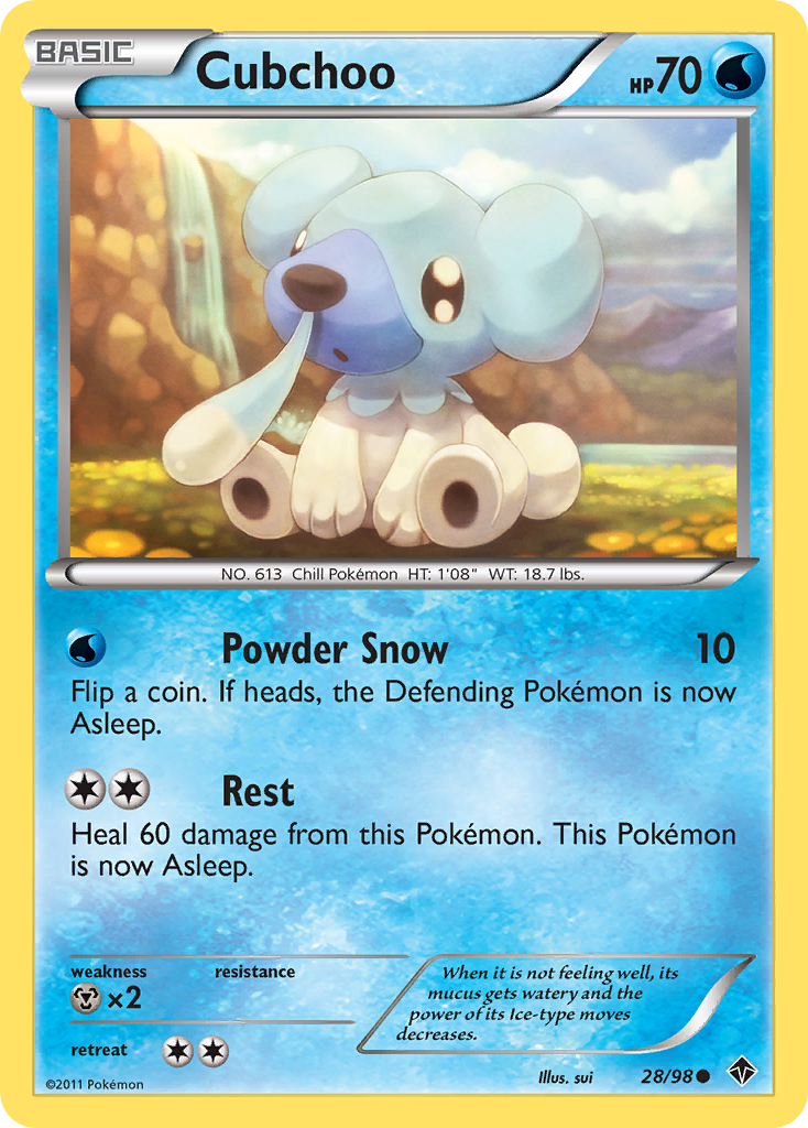 Cubchoo (28/98) [Black & White: Emerging Powers] | I Want That Stuff Brandon