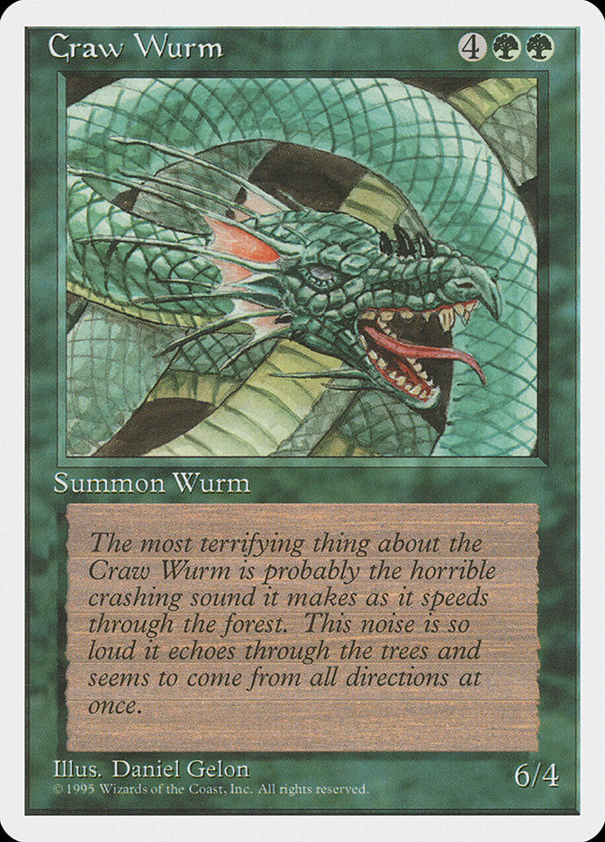Craw Wurm [Fourth Edition] | I Want That Stuff Brandon