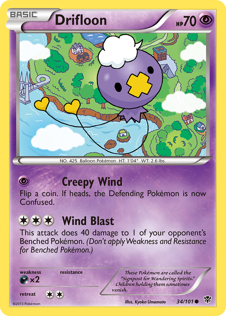 Drifloon (34/101) [Black & White: Plasma Blast] | I Want That Stuff Brandon