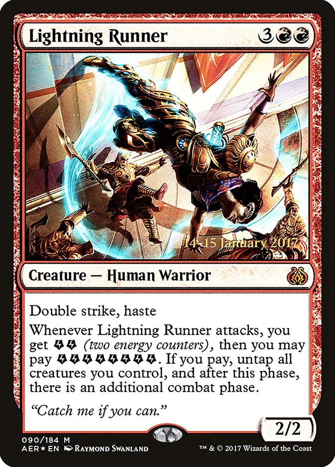 Lightning Runner [Aether Revolt Prerelease Promos] | I Want That Stuff Brandon