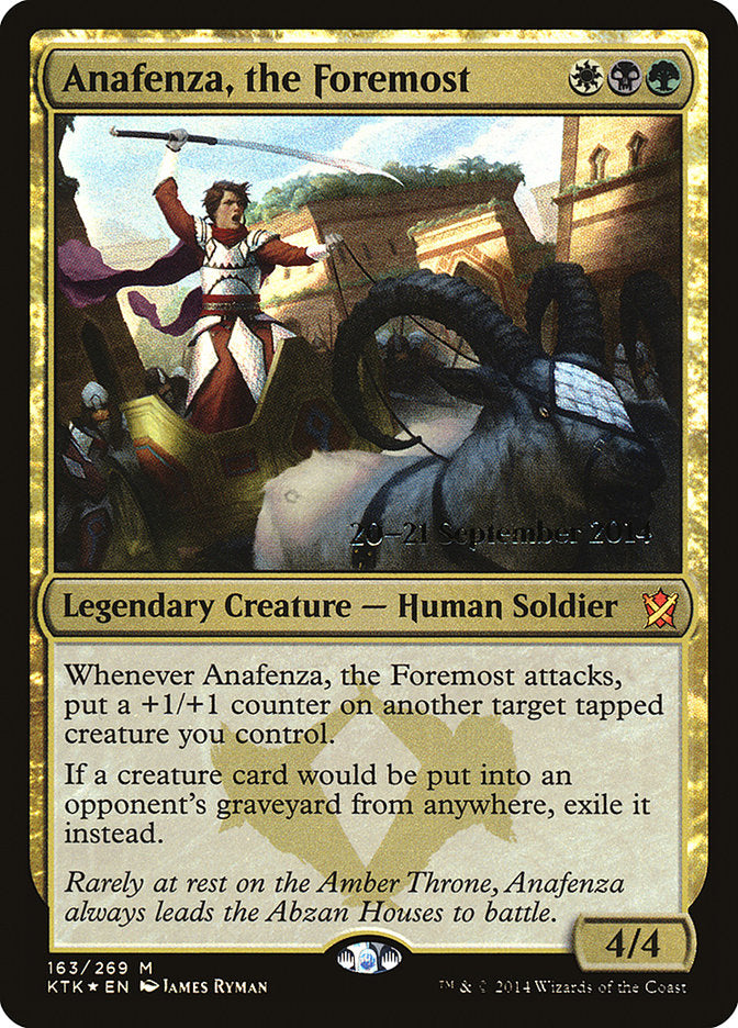 Anafenza, the Foremost [Khans of Tarkir Prerelease Promos] | I Want That Stuff Brandon