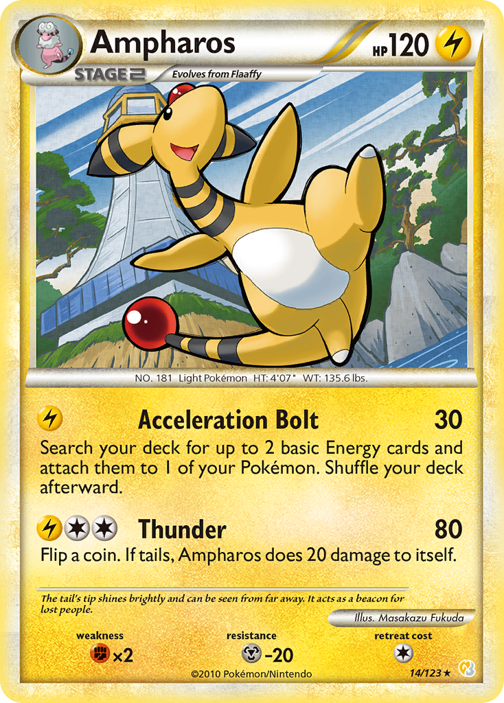 Ampharos (14/123) [HeartGold & SoulSilver: Base Set] | I Want That Stuff Brandon