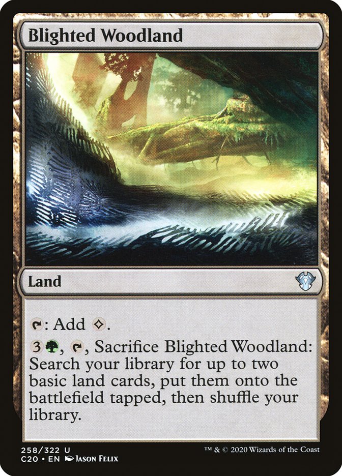 Blighted Woodland [Commander 2020] | I Want That Stuff Brandon