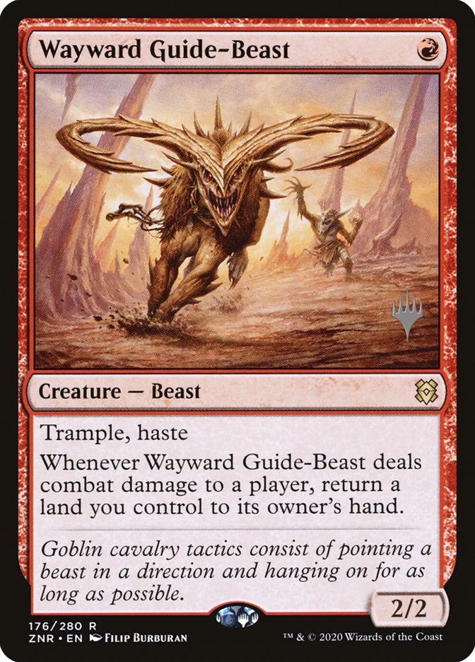 Wayward Guide-Beast (Promo Pack) [Zendikar Rising Promos] | I Want That Stuff Brandon