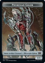 Zombie // Phyrexian Golem Double-Sided Token [Double Masters 2022 Tokens] | I Want That Stuff Brandon