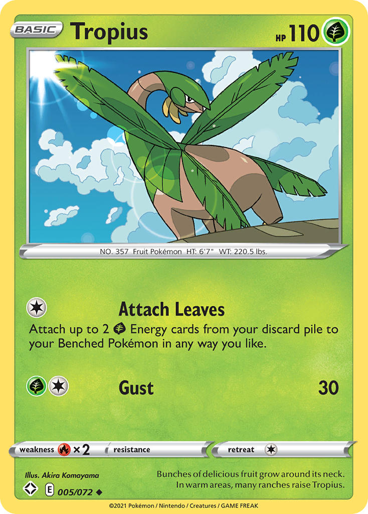 Tropius (005/072) [Sword & Shield: Shining Fates] | I Want That Stuff Brandon