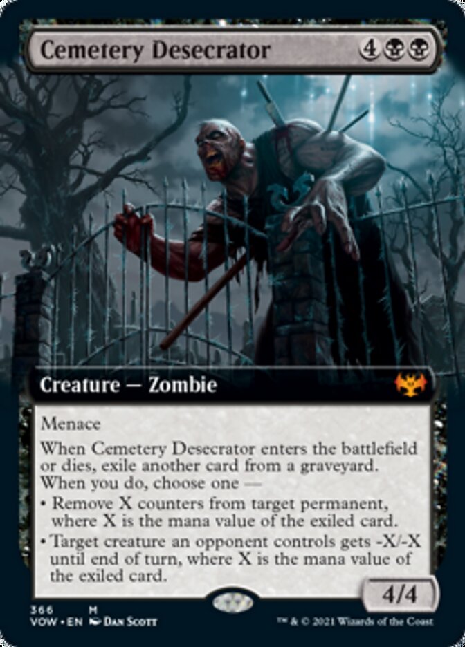 Cemetery Desecrator (Extended Art) [Innistrad: Crimson Vow] | I Want That Stuff Brandon