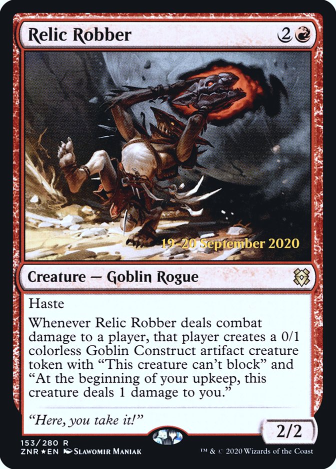 Relic Robber [Zendikar Rising Prerelease Promos] | I Want That Stuff Brandon