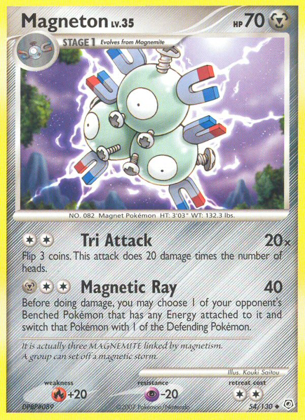 Magneton (54/130) [Diamond & Pearl: Base Set] | I Want That Stuff Brandon