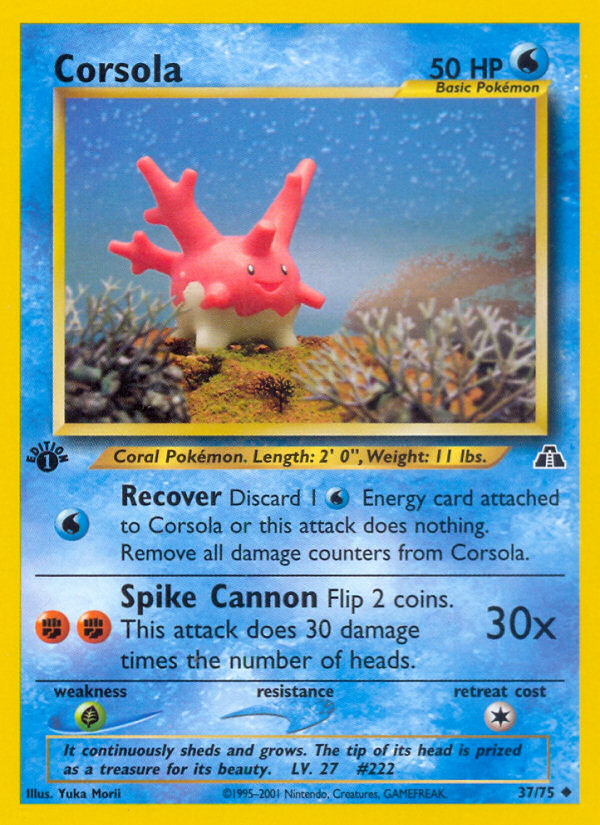 Corsola (37/75) [Neo Discovery 1st Edition] | I Want That Stuff Brandon