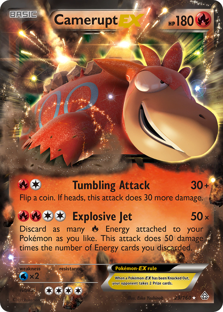 Camerupt EX (29/160) [XY: Primal Clash] | I Want That Stuff Brandon