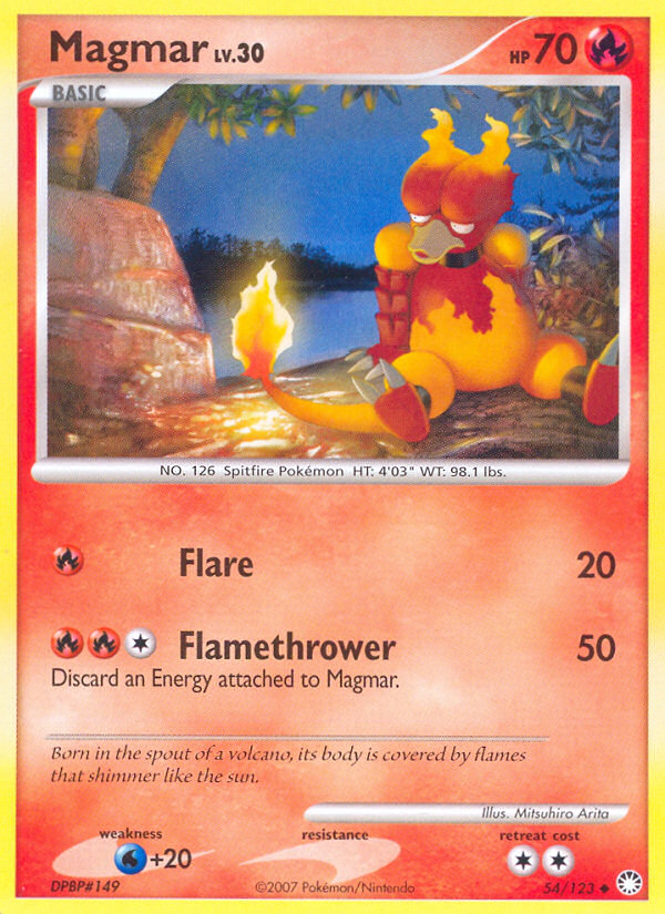 Magmar (54/123) [Diamond & Pearl: Mysterious Treasures] | I Want That Stuff Brandon