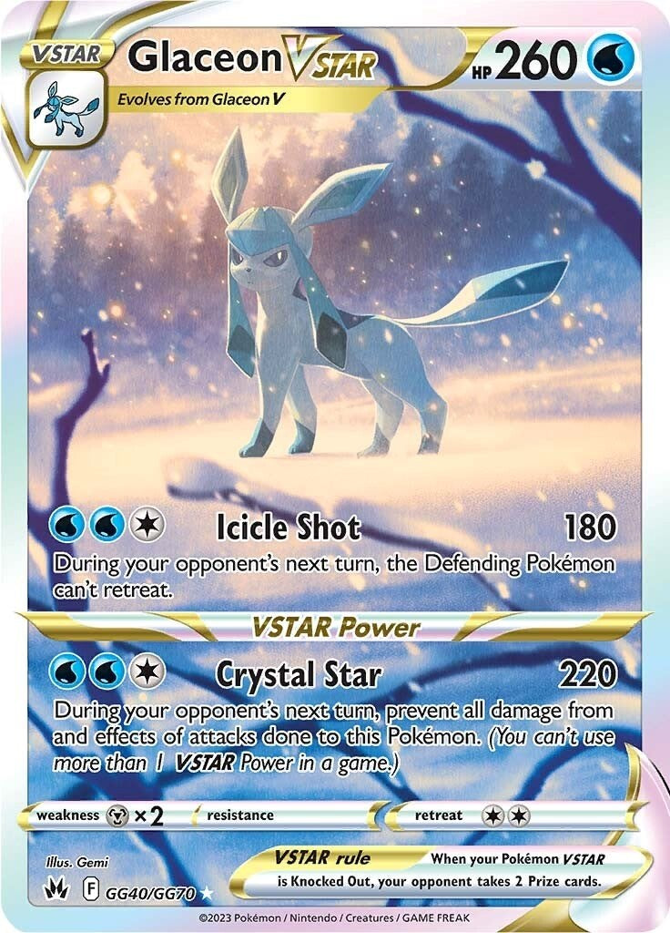 Glaceon VSTAR (GG40/GG70) [Sword & Shield: Crown Zenith] | I Want That Stuff Brandon