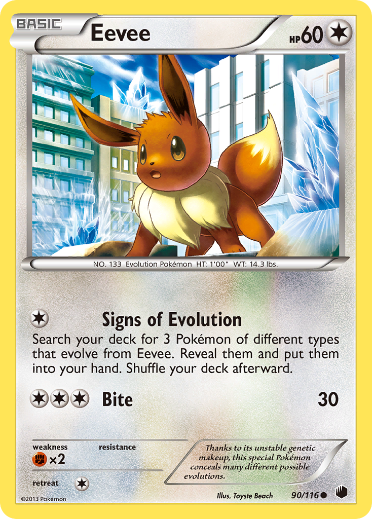 Eevee (90/116) [Black & White: Plasma Freeze] | I Want That Stuff Brandon