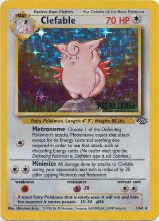 Clefable (1/64) (Prerelease Promo) [Jungle Unlimited] | I Want That Stuff Brandon