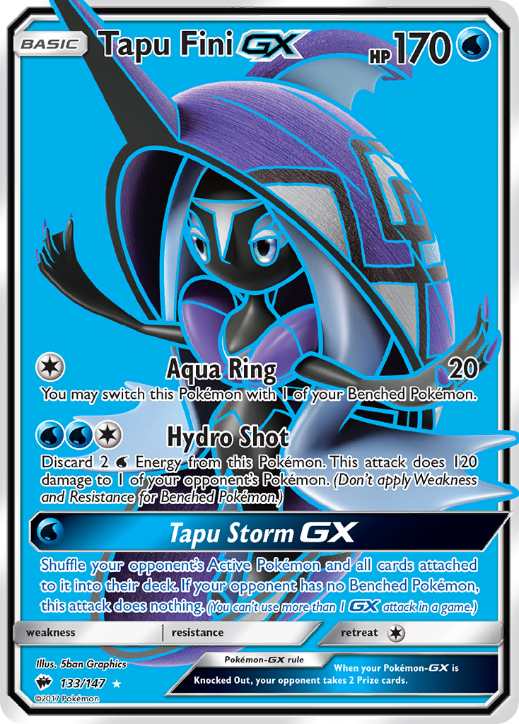 Tapu Fini GX (133/147) [Sun & Moon: Burning Shadows] | I Want That Stuff Brandon