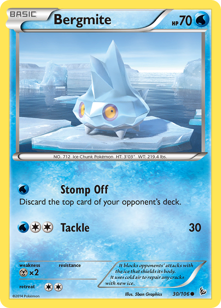 Bergmite (30/106) [XY: Flashfire] | I Want That Stuff Brandon