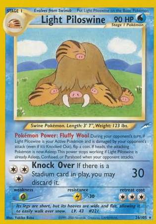 Light Piloswine (26/105) [Neo Destiny Unlimited] | I Want That Stuff Brandon