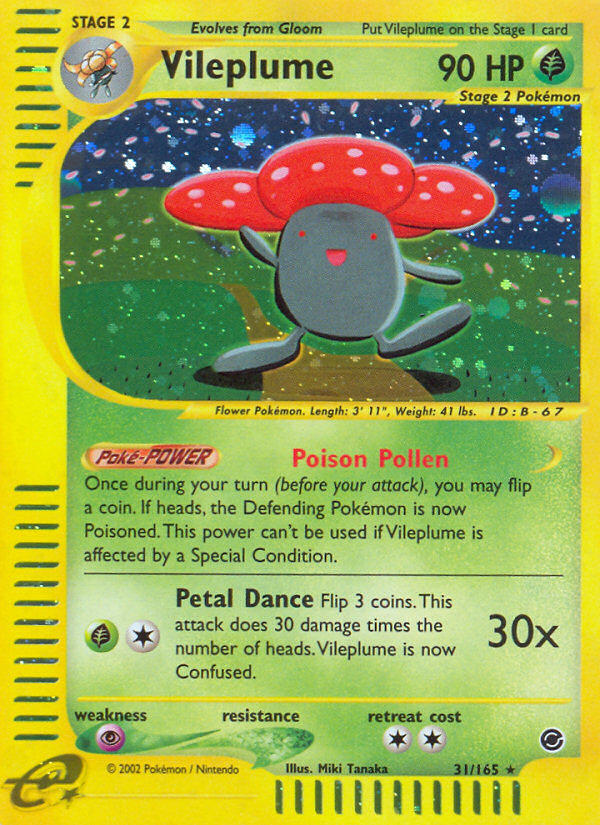 Vileplume (31/165) [Expedition: Base Set] | I Want That Stuff Brandon