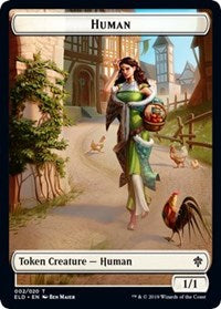 Human // Food (16) Double-Sided Token [Throne of Eldraine Tokens] | I Want That Stuff Brandon