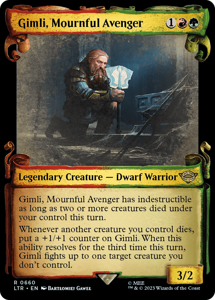 Gimli, Mournful Avenger [The Lord of the Rings: Tales of Middle-Earth Showcase Scrolls] | I Want That Stuff Brandon