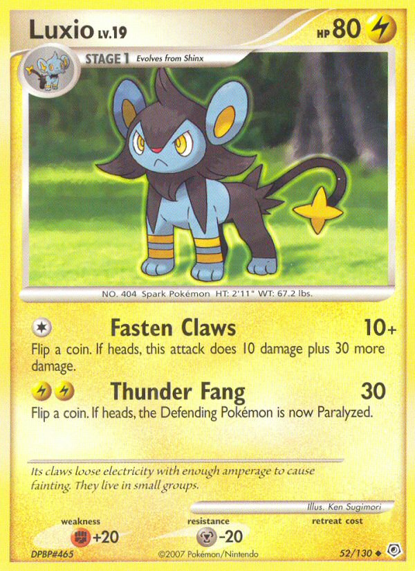 Luxio (52/130) [Diamond & Pearl: Base Set] | I Want That Stuff Brandon