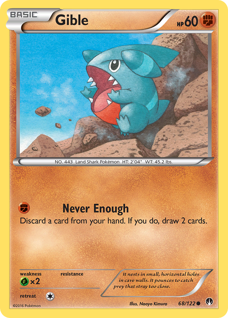 Gible (68/122) [XY: BREAKpoint] | I Want That Stuff Brandon