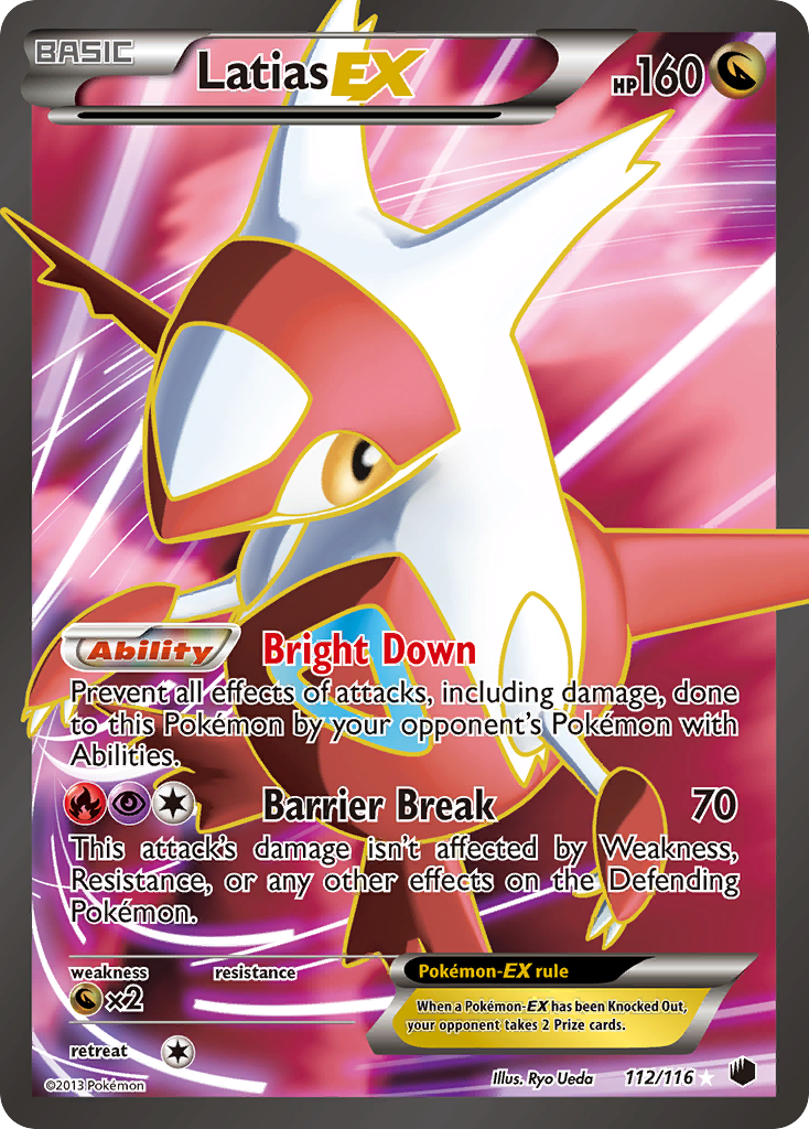 Latias EX (112/116) [Black & White: Plasma Freeze] | I Want That Stuff Brandon