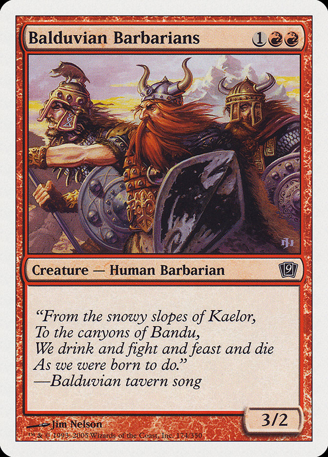 Balduvian Barbarians [Ninth Edition] | I Want That Stuff Brandon