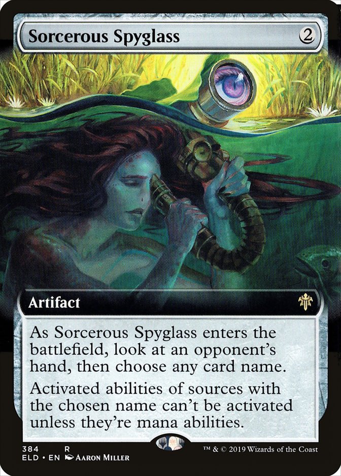 Sorcerous Spyglass (Extended Art) [Throne of Eldraine] | I Want That Stuff Brandon