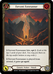 Fervent Forerunner (Blue) [ARC184-C] 1st Edition Normal | I Want That Stuff Brandon