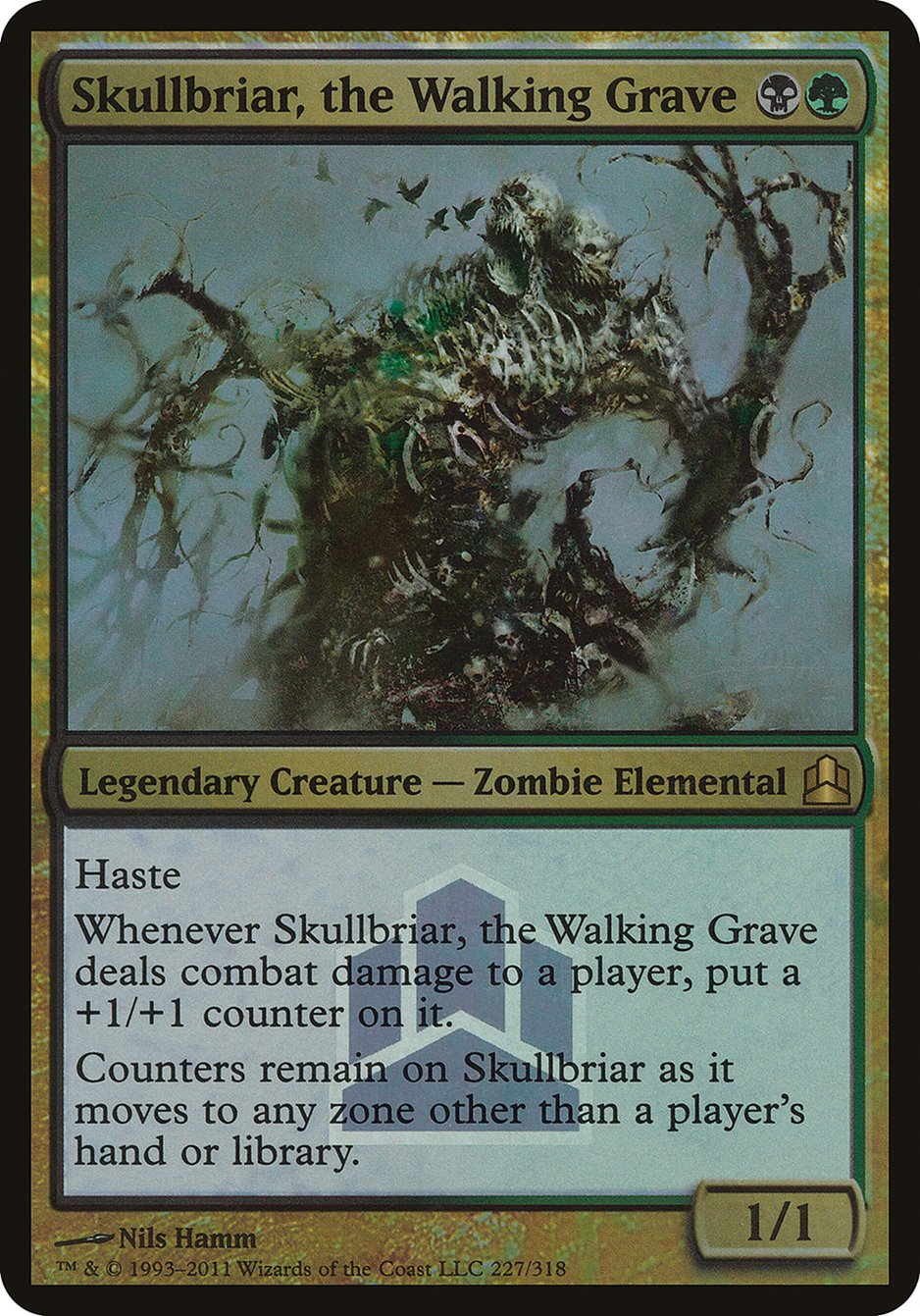 Skullbriar, the Walking Grave (Launch) (Oversized) [Commander 2011 Oversized] | I Want That Stuff Brandon