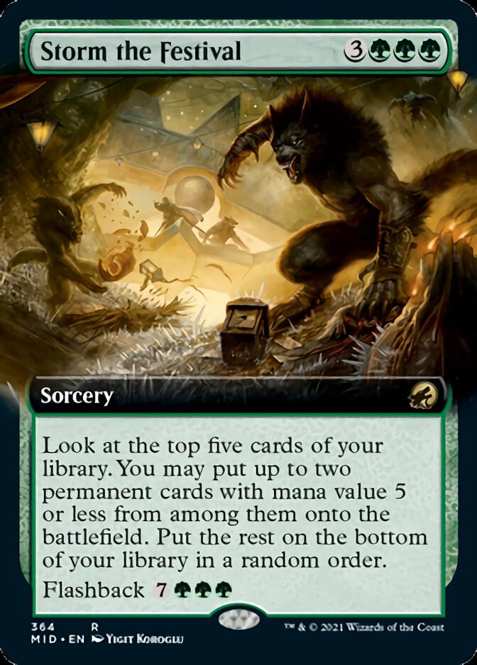 Storm the Festival (Extended Art) [Innistrad: Midnight Hunt] | I Want That Stuff Brandon