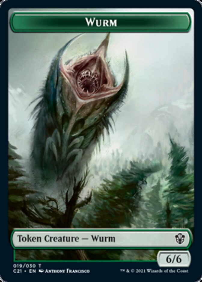 Wurm // Kraken Double-Sided Token [Commander 2021 Tokens] | I Want That Stuff Brandon