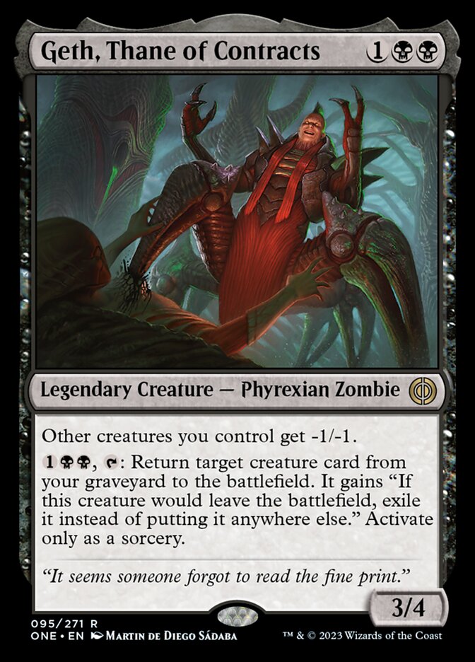 Geth, Thane of Contracts [Phyrexia: All Will Be One] | I Want That Stuff Brandon