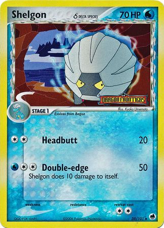 Shelgon (38/101) (Delta Species) (Stamped) [EX: Dragon Frontiers] | I Want That Stuff Brandon