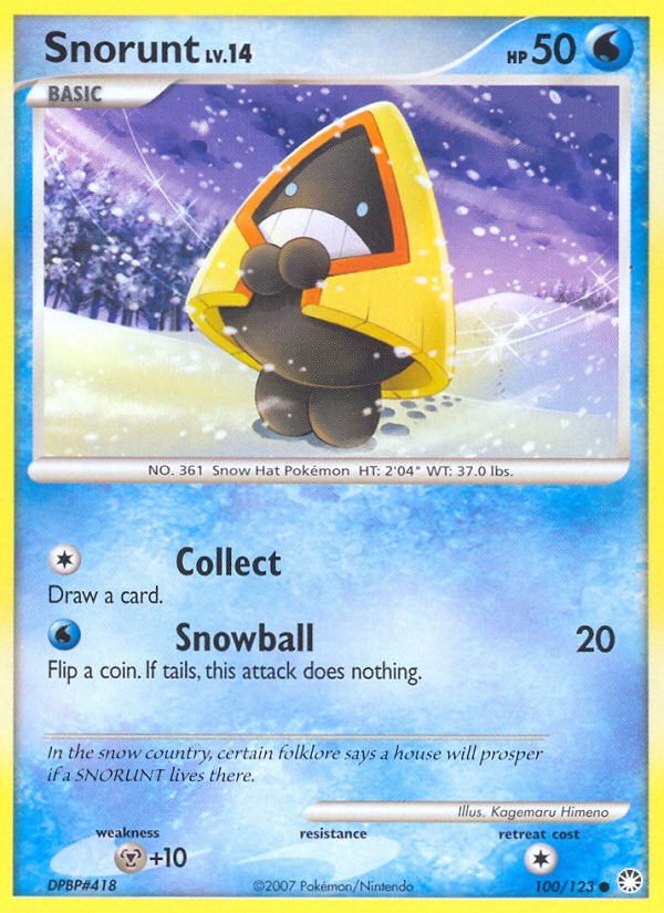 Snorunt (100/123) [Diamond & Pearl: Mysterious Treasures] | I Want That Stuff Brandon