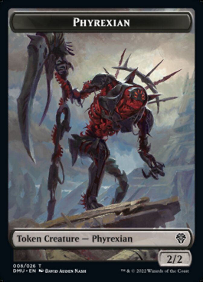 Phyrexian // Zombie Double-Sided Token [Dominaria United Tokens] | I Want That Stuff Brandon