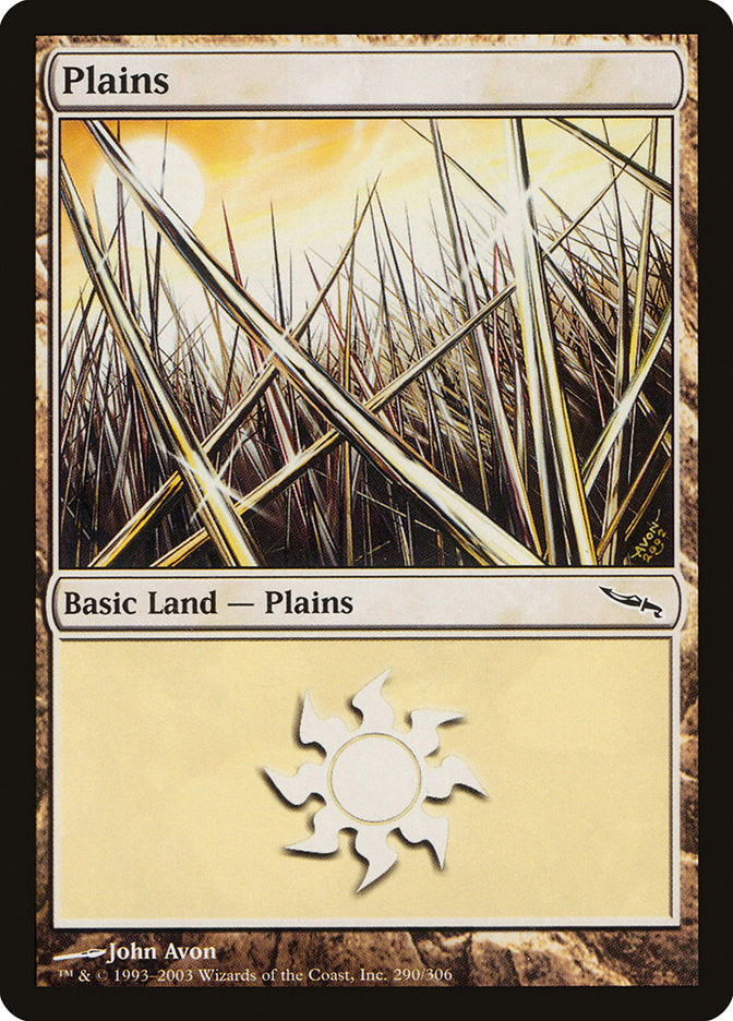 Plains (290) [Mirrodin] | I Want That Stuff Brandon