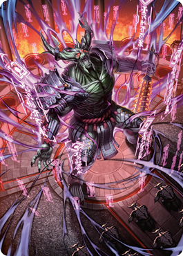 Hidetsugu, Devouring Chaos Art Card [Kamigawa: Neon Dynasty Art Series] | I Want That Stuff Brandon