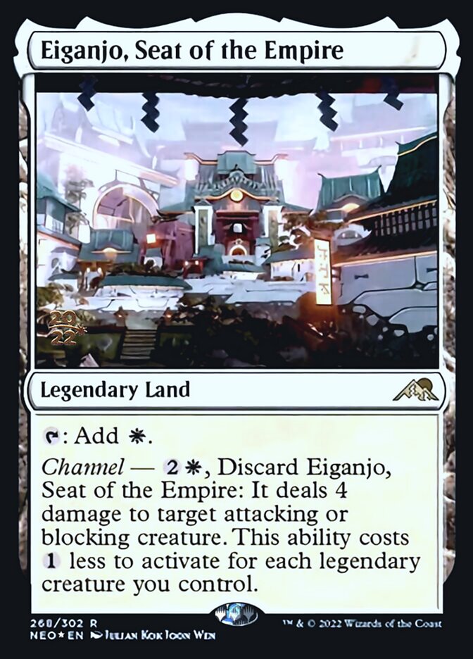 Eiganjo, Seat of the Empire [Kamigawa: Neon Dynasty Prerelease Promos] | I Want That Stuff Brandon