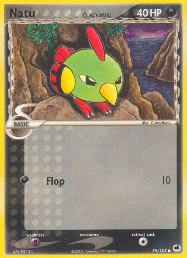 Natu (55/101) (Delta Species) [EX: Dragon Frontiers] | I Want That Stuff Brandon