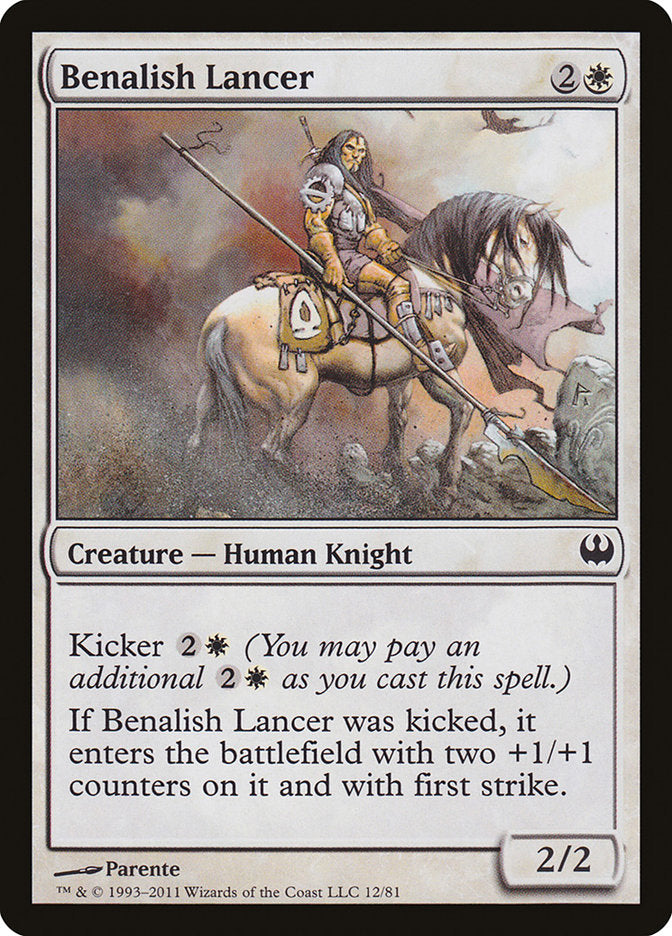 Benalish Lancer [Duel Decks: Knights vs. Dragons] | I Want That Stuff Brandon