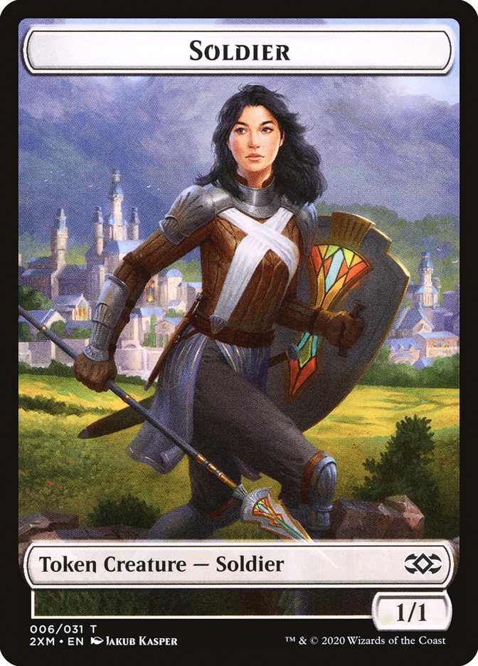 Servo // Soldier Double-Sided Token [Double Masters Tokens] | I Want That Stuff Brandon